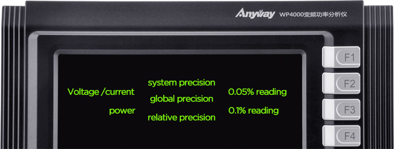 WP4000 frequency conversion power analyzer can be traced all the accuracy indicators.