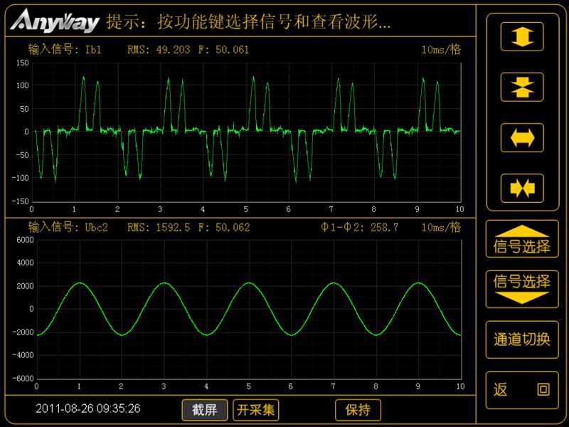 变频电量有功功率测量_变频器输入波形