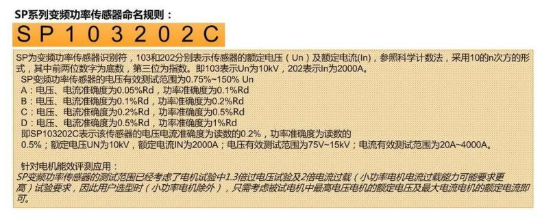 WP4000变频功率分析仪精度等级表示方法-SP变频功率传感器